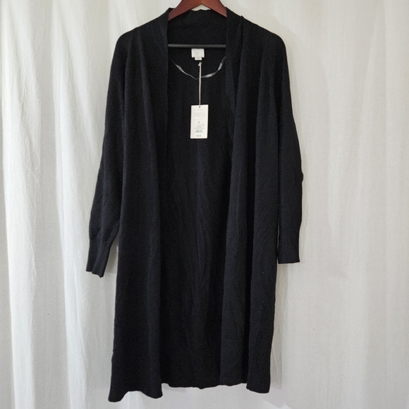 a new day Long Duster Cardigan in Black Women’s Size XL - Picture 4 of 8